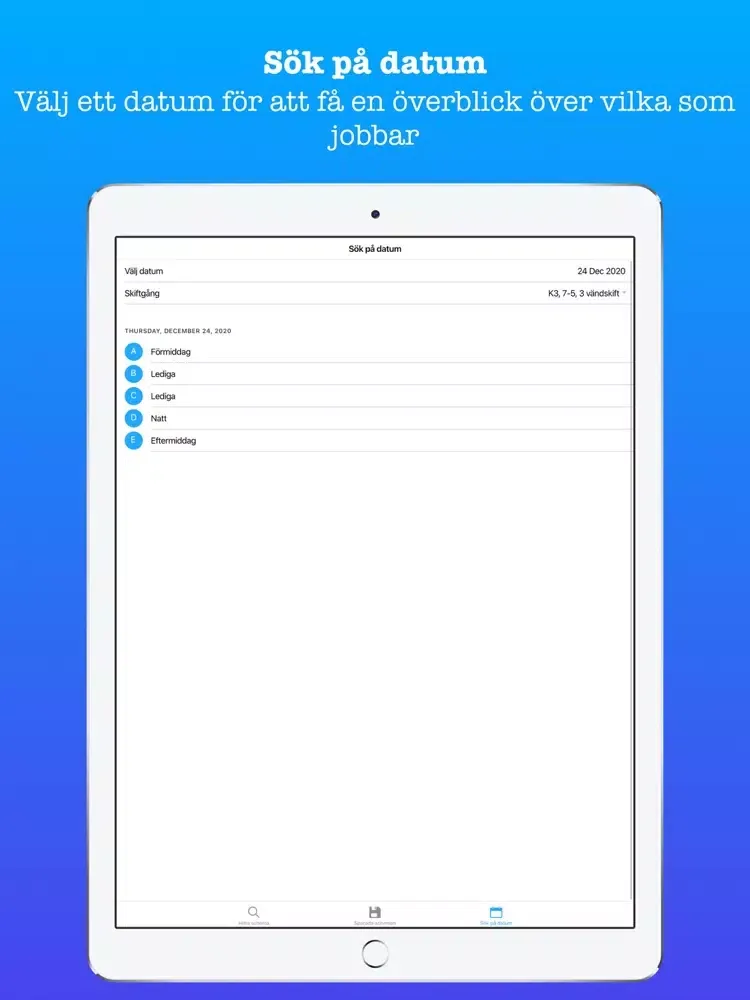 ภาพหน้าจอของ Skiftschema Pro iPad 