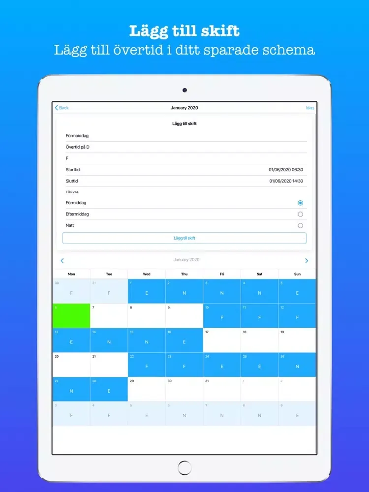 ภาพหน้าจอของ Skiftschema Pro iPad 