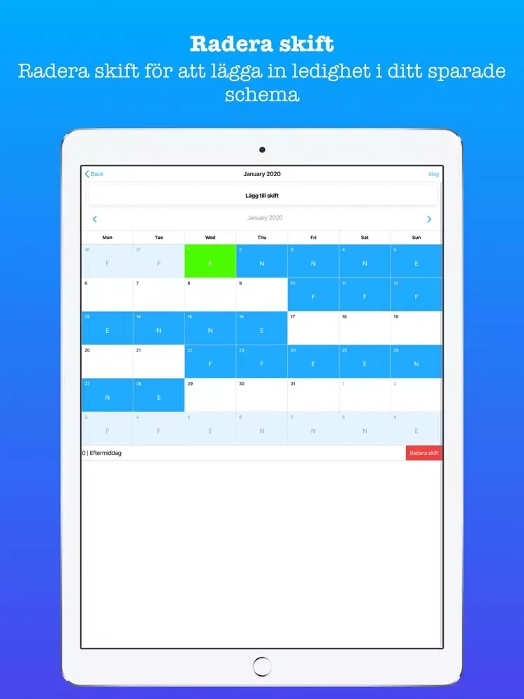ภาพหน้าจอของ Skiftschema Pro iPad 