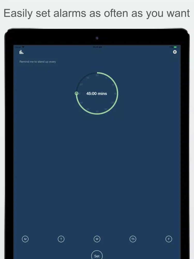 Stand Up - Reminder and Timer iPad  Screenshots