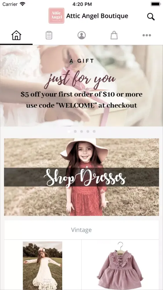 Zrzuty ekranu Attic Angel Boutique