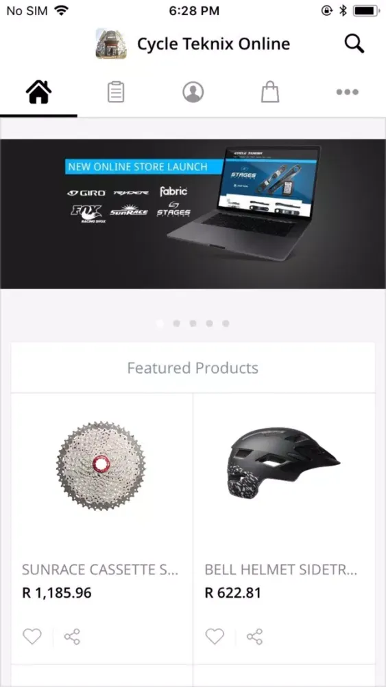 Cycle Teknix Online Shop Screenshots