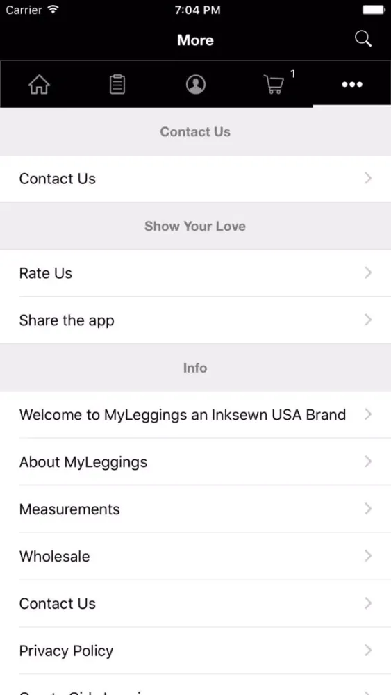 MyLeggings Screenshots