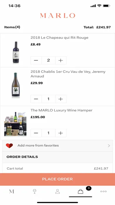 Screenshot di MARLO Wine