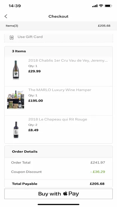 Screenshot di MARLO Wine