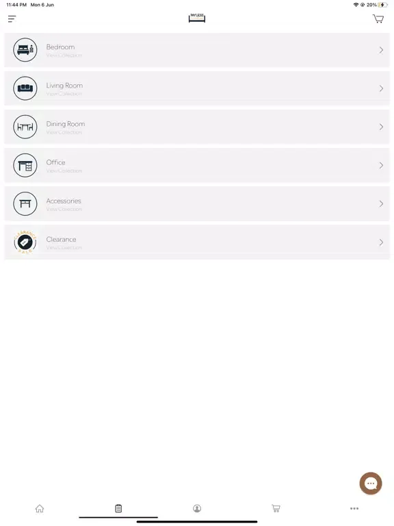 Tangkapan layar PAYLESS FURNITURE iPad 