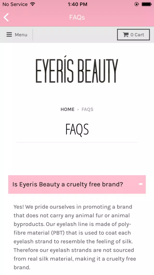 Zrzuty ekranu Eyerís Beauty