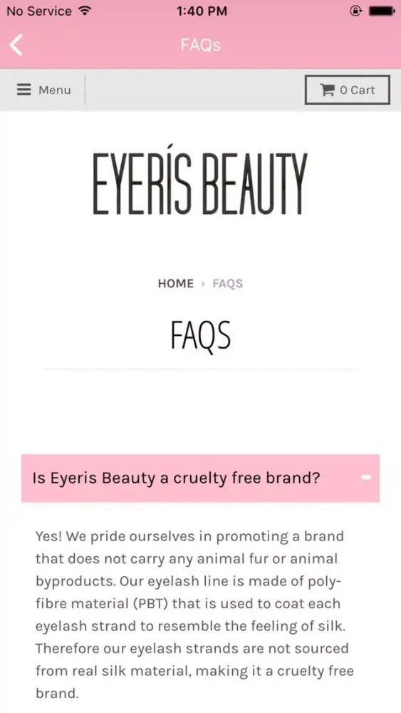 Eyerís Beauty स्क्रीनशॉट