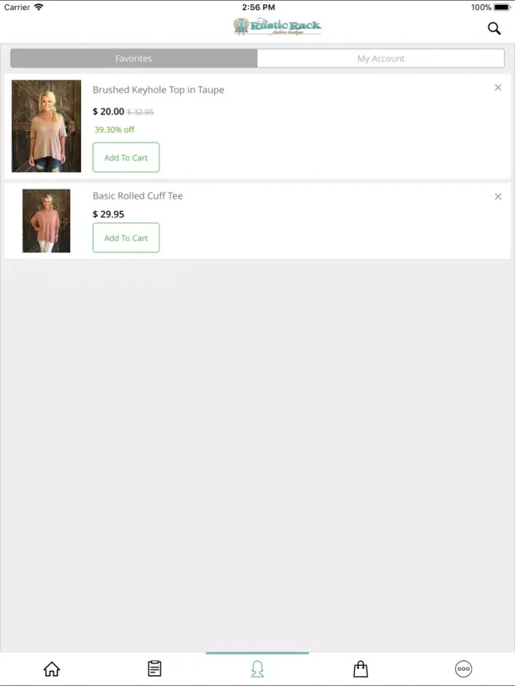 Tangkapan layar The Rustic Rack Boutique, LLC iPad 