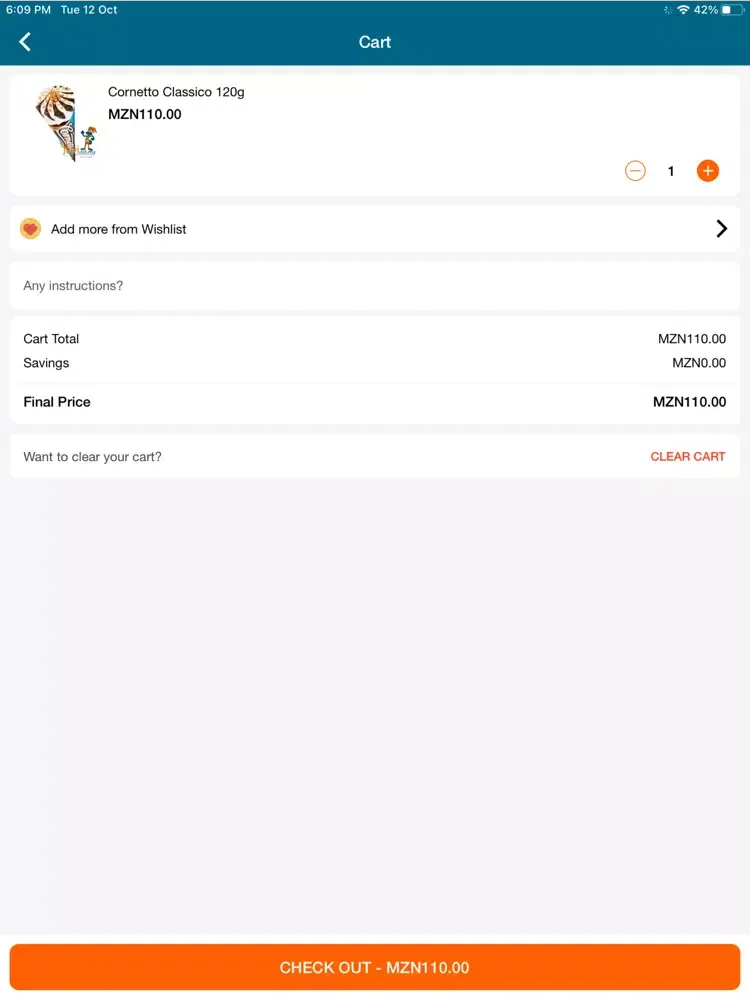 Tangkapan layar Yupi.co.mz iPad 