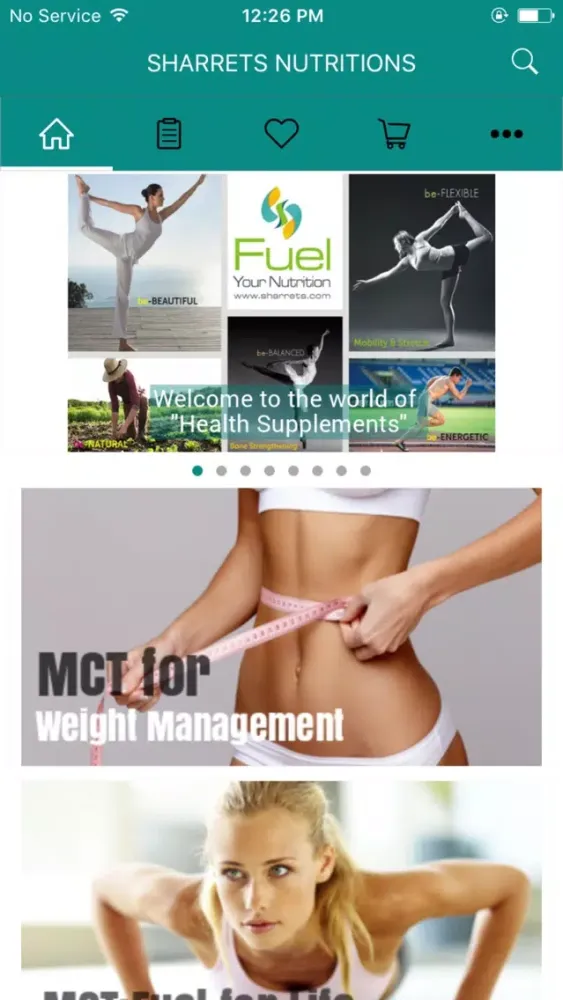 SHARRETS NUTRITIONS应用截图