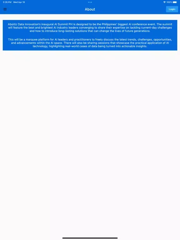 AI Summit Philippines iPad  سکرین شاٹس