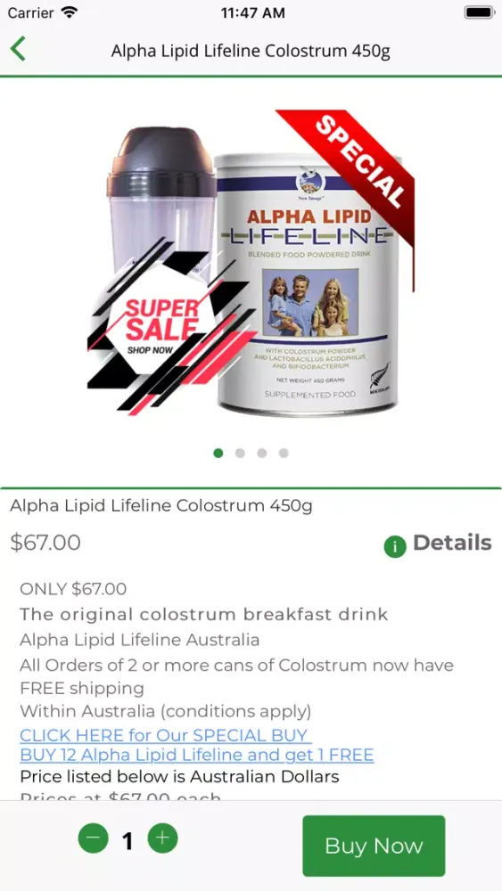 Colostrum Australia Screenshots