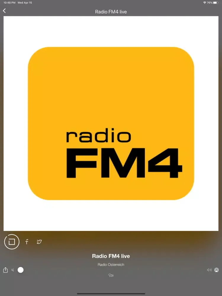 Tangkapan skrin Radio Austria | Österreich FM iPad 