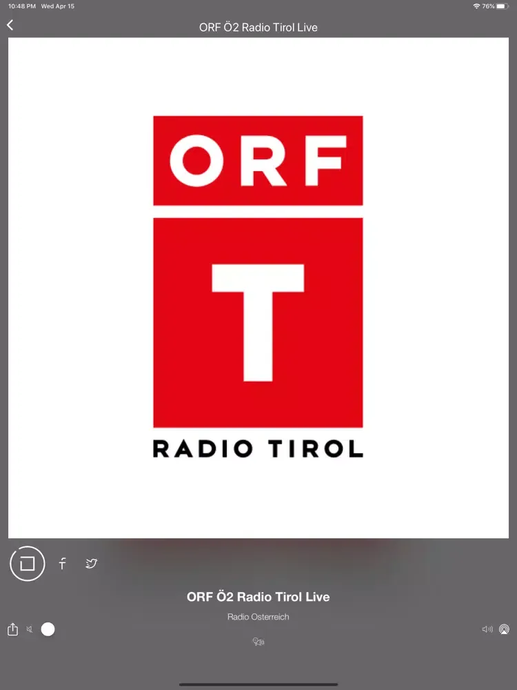 Tangkapan skrin Radio Austria | Österreich FM iPad 