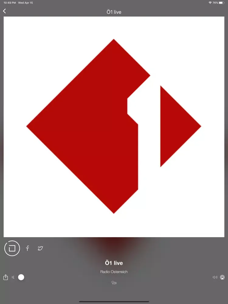 Tangkapan skrin Radio Austria | Österreich FM iPad 