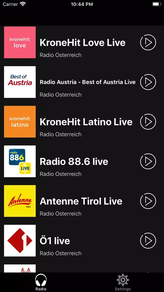 Tangkapan skrin Radio Austria | Österreich FM
