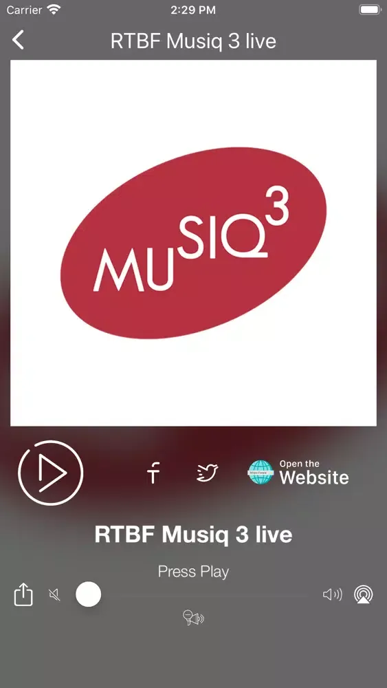 Ảnh chụp màn hình của Radio Belgique - Radio Belgium