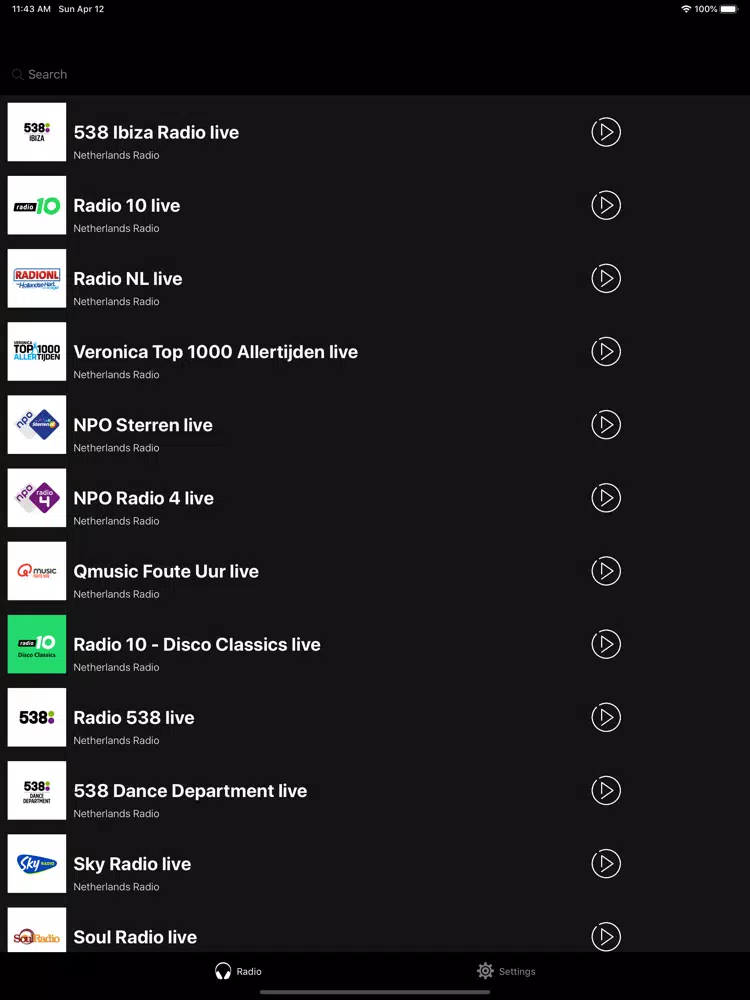 Radio Netherlands | Holland FM iPad  Screenshots