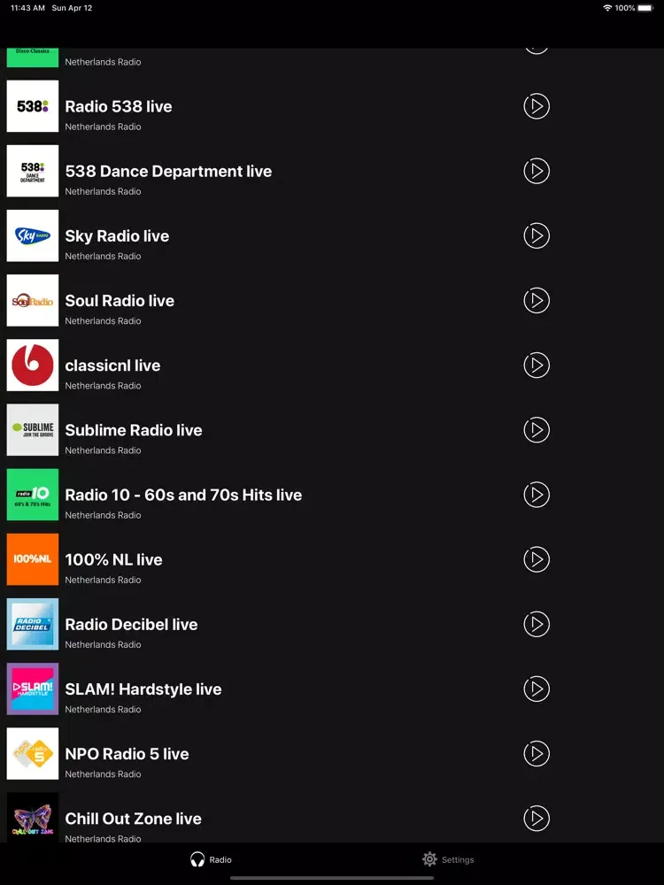 Radio Netherlands | Holland FM iPad  스크린샷