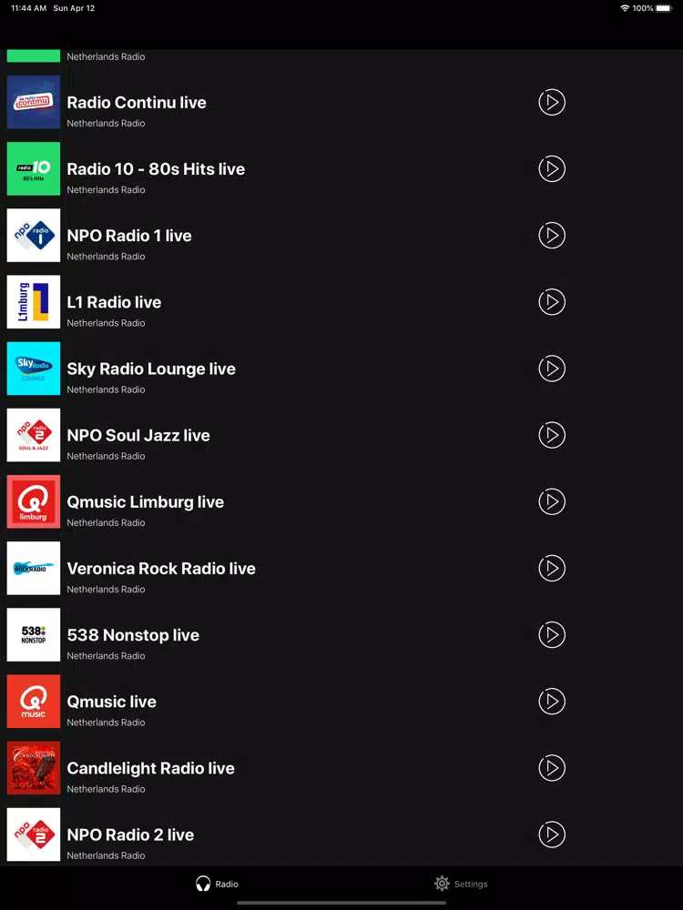 Radio Netherlands | Holland FM iPad  Screenshots