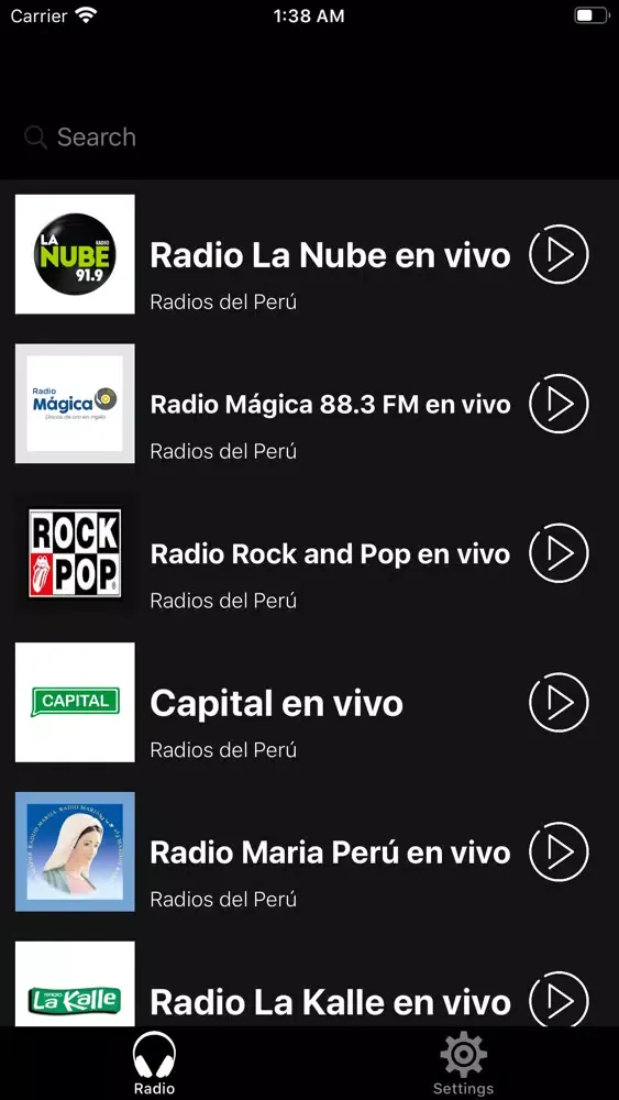 Radio Perú; Radios FM Peruanas應用截圖