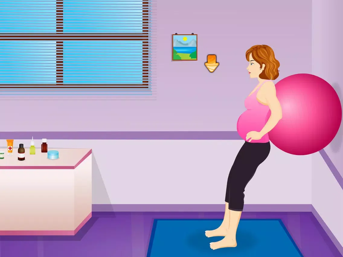 Tangkapan layar Give a Birth to Baby Girl iPad 