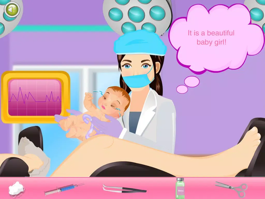 Tangkapan layar Give a Birth to Baby Girl iPad 