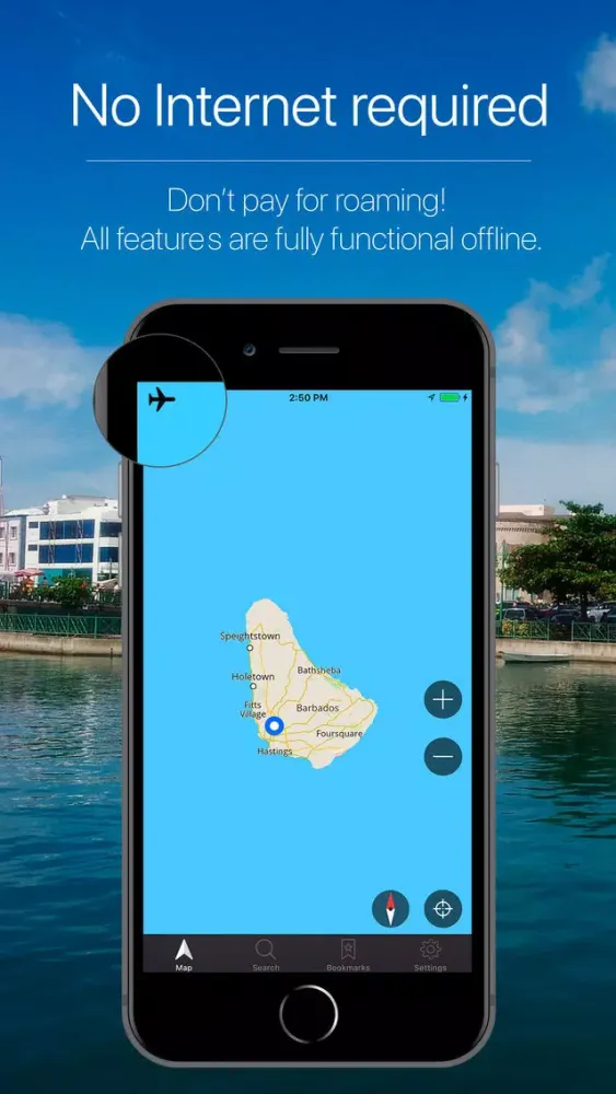 Ảnh chụp màn hình của Barbados Offline Navigation