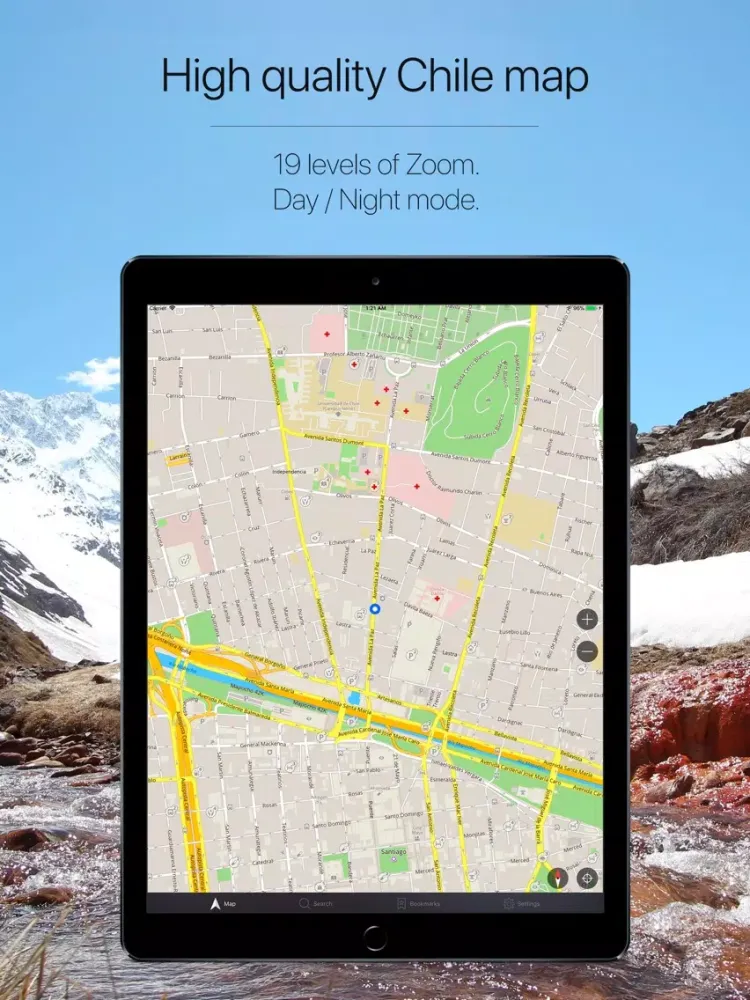ภาพหน้าจอของ Chile Offline Navigation iPad 