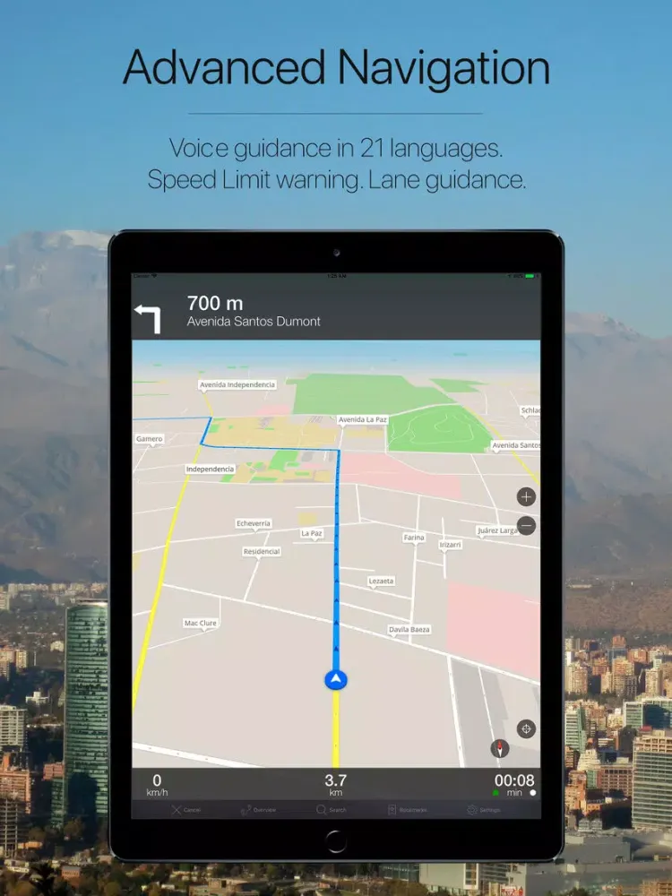 ภาพหน้าจอของ Chile Offline Navigation iPad 