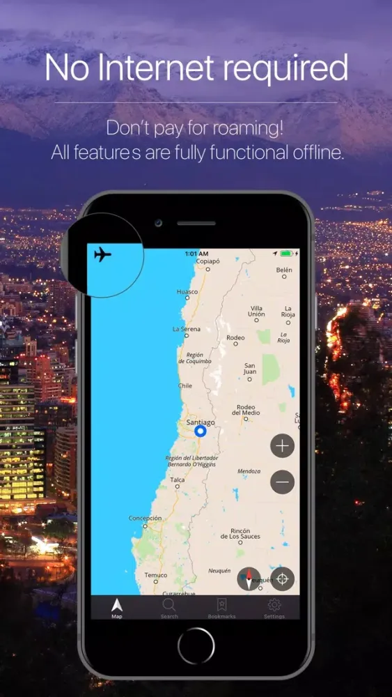 ภาพหน้าจอของ Chile Offline Navigation