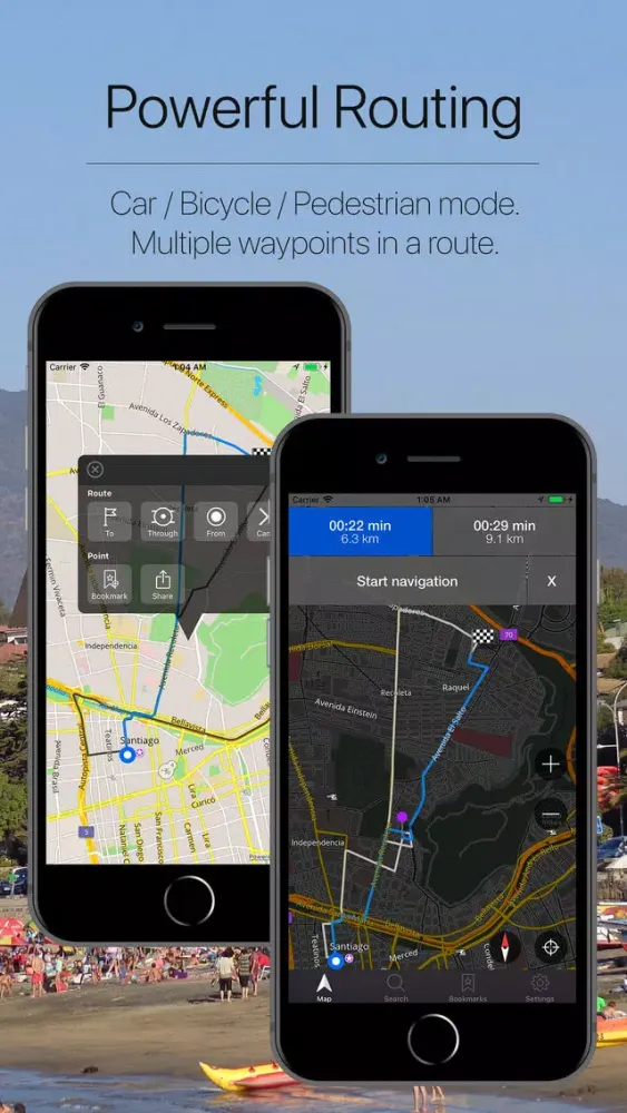 ภาพหน้าจอของ Chile Offline Navigation