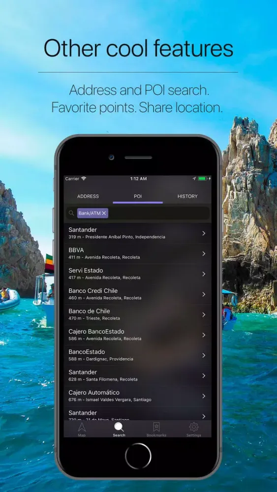ภาพหน้าจอของ Chile Offline Navigation