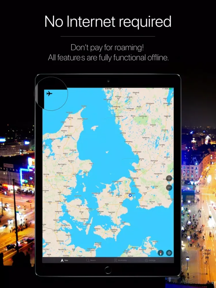 Скриншоты Denmark Offline Navigation iPad 