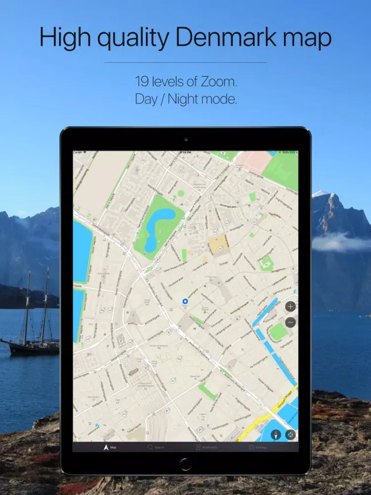 Скриншоты Denmark Offline Navigation iPad 