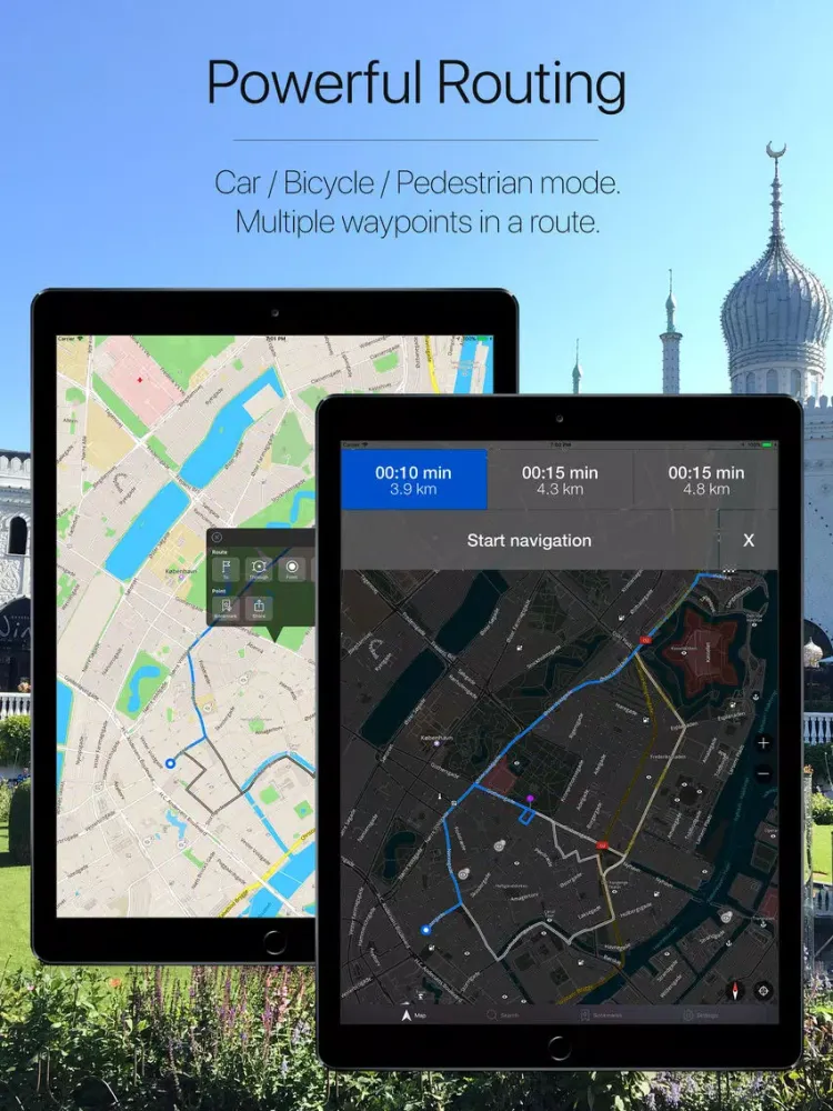 Скриншоты Denmark Offline Navigation iPad 