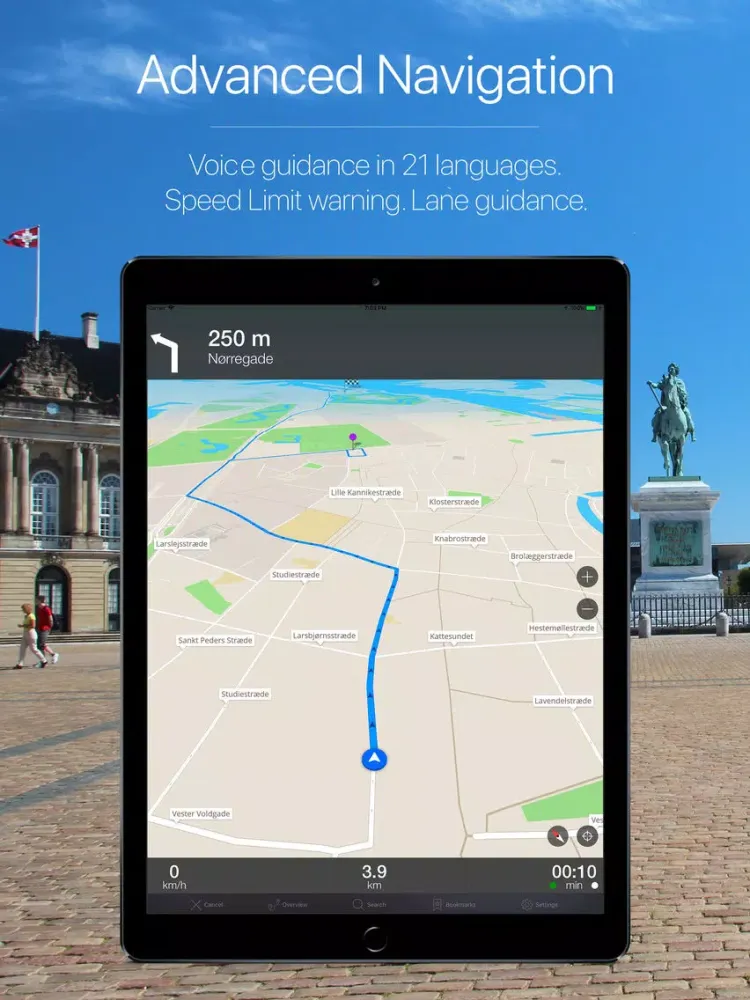 Скриншоты Denmark Offline Navigation iPad 
