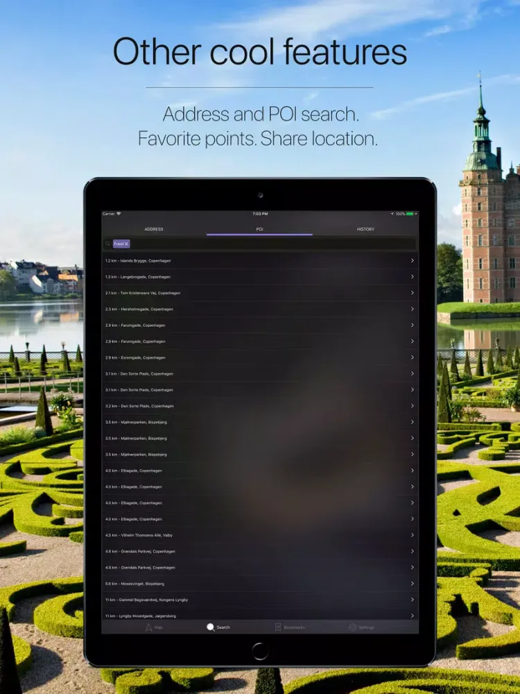 Скриншоты Denmark Offline Navigation iPad 