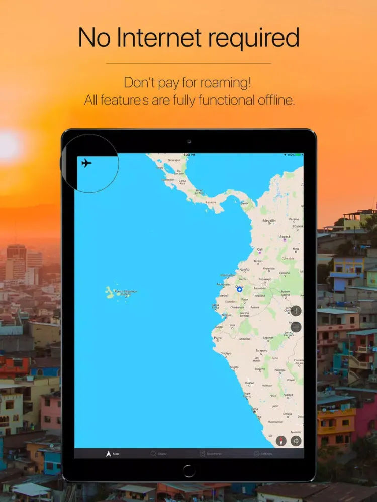 Screenshot di Ecuador Offline Navigation iPad 