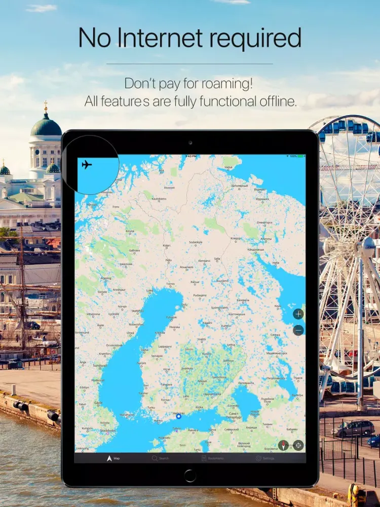 Tangkapan layar Finland Offline Navigation iPad 
