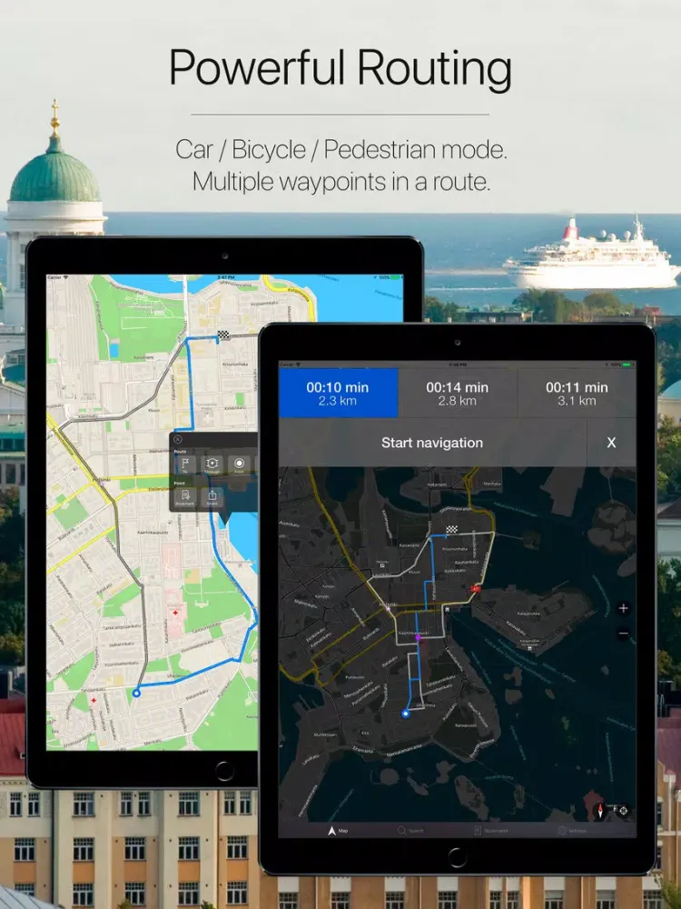 Tangkapan layar Finland Offline Navigation iPad 