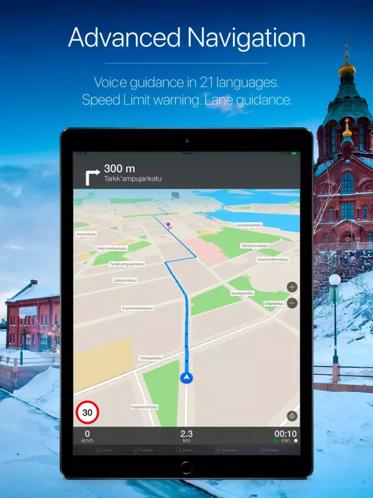 Tangkapan layar Finland Offline Navigation iPad 
