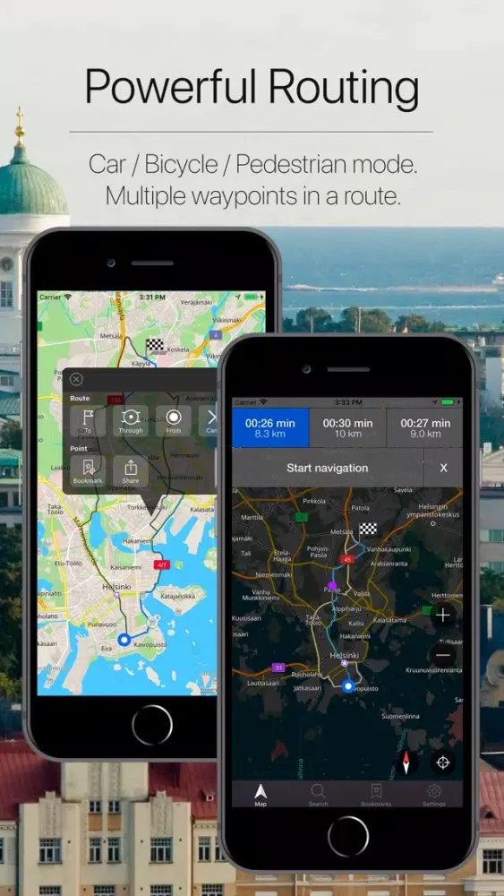 Tangkapan layar Finland Offline Navigation