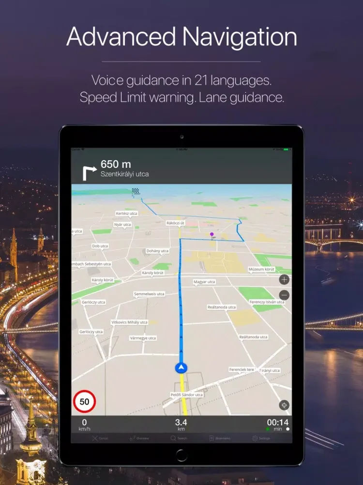 Hungary Offline Navigation iPad  स्क्रीनशॉट