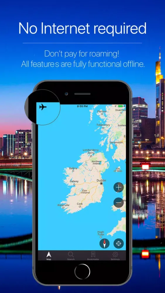 Ireland Offline Navigation Screenshots
