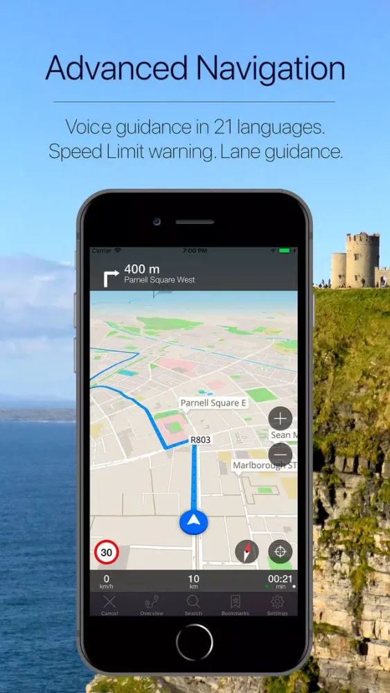 Ireland Offline Navigation Screenshots