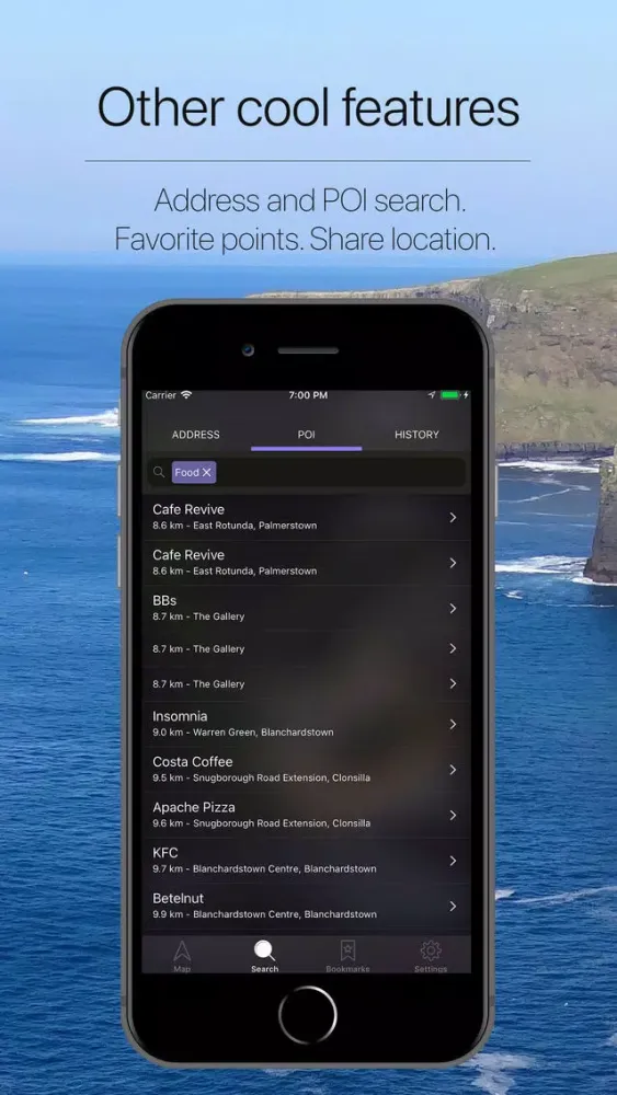 Ireland Offline Navigation Screenshots