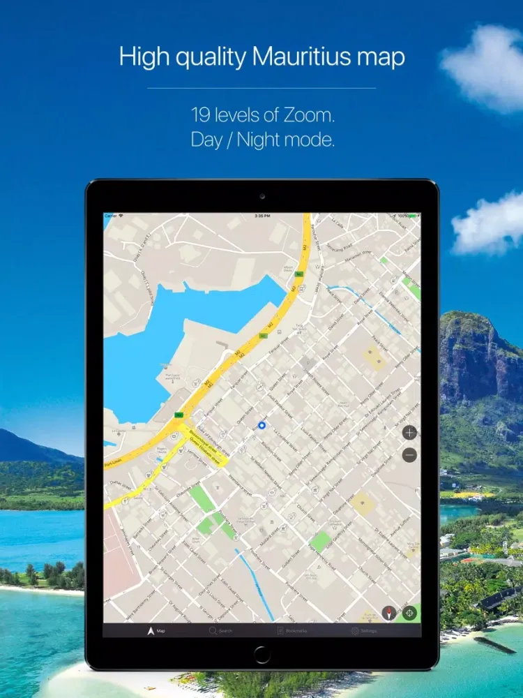 Zrzuty ekranu Mauritius Offline Navigation iPad 