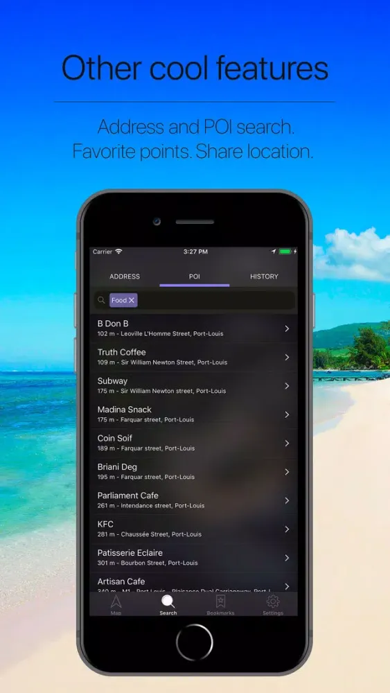 Zrzuty ekranu Mauritius Offline Navigation